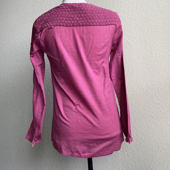 TRUCCO SPAIN CROCHET LONG SLEEVE TOP BLOUSE GARDEN GIRL! - Picture 5 of 8